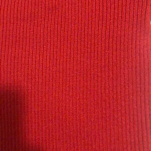 Uniqlo ribbed knit dress sweater red S - Picture 7 of 8